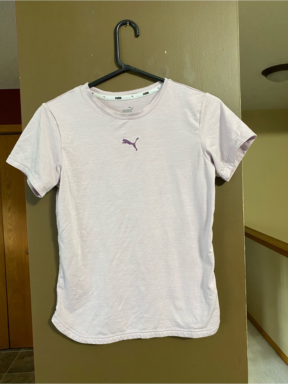 Puma Lavender Crewneck Tee with Gray Logo